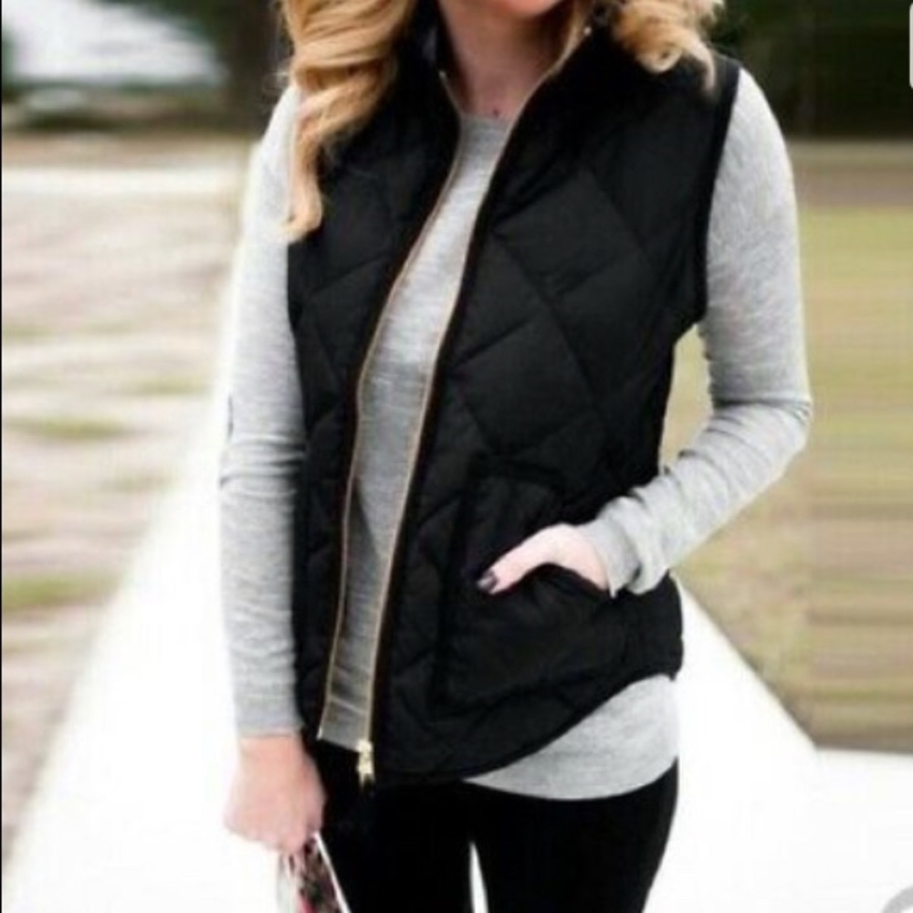 Jcrew quilted down vest